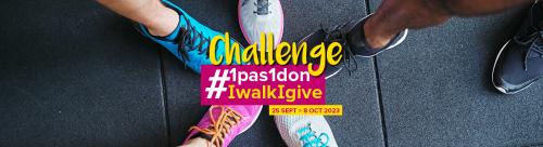 5th edition of the challenge #IWalkIGive